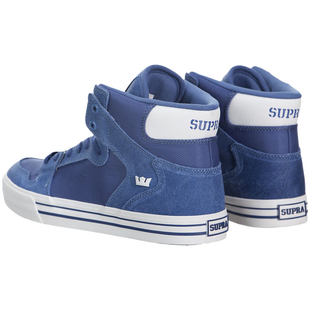 Baskets Montantes Supra Vaider Bleu Royal/White Homme | KNK-54987550